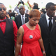 Lesley McSpadden (center) arrives at Friendly Temple Missionary Baptist Church for the funeral of her son Michael Brown on Aug. 25, 2014, in St. Louis. Brown, an 18-year-old unarmed teenager, was shot and killed by Ferguson Police Officer Darren Wilson in the nearby town of Ferguson, Mo., on Aug. 9, 2014.
Scott Olson/Getty Images